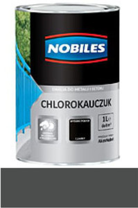 Nobiles Emalia Chlorokauczuk czarny  1l