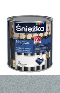 Śnieżka Gruntoemalia Na Rdzę srebrna metaliczna 650ml