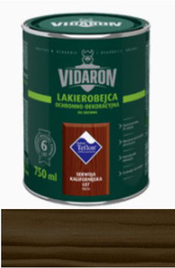 Vidaron Lakierobejca Ochronno - Dekoracyjna heban brazylijski połysk 750ml