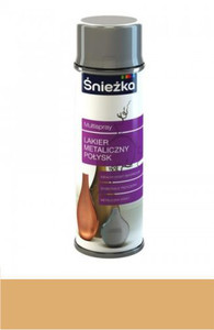 Śnieżka Multispray Lakier Połysk Metaliczny złoto 400ml