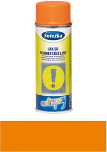 Śnieżka Multispray Lakier Fluorescencyjny pomarańczowy 400ml