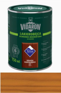 Vidaron Lakierobejca Ochronno - Dekoracyjna orzech włoski połysk  750ml