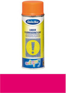 Śnieżka Multispray Lakier Fluorescencyjny różowy 400ml