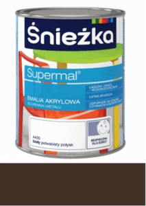 Śnieżka Emalia Supermal akrylowa  brąz 800ml