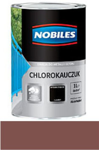 Nobiles Emalia Chlorokauczuk czerwony tlenkowy 1l 