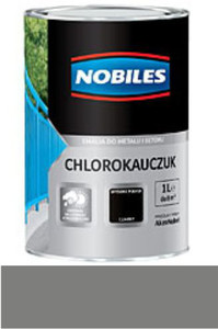 Nobiles Emalia Chlorokauczuk szary 1l