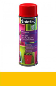 Śnieżka Multispray Lakier Ogólnego Stosowania żółty 400ml