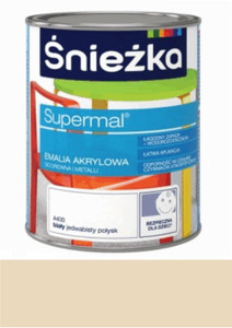 Śnieżka Emalia Supermal akrylowa  piaskowy 800ml