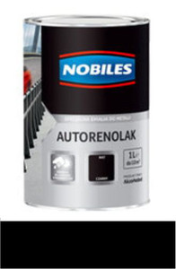 Nobiles Autorenolak czarny mat 1l